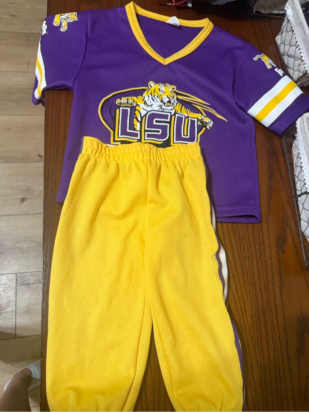 LSU Purple & Gold Kids Jersey Set